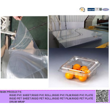 Food Grade Rigid Pet Sheets for Thermoforming